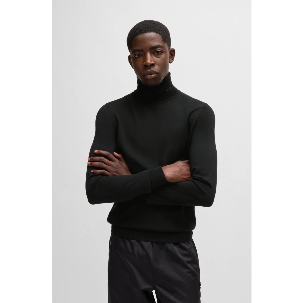 Hugo Boss Stijlvolle Pull voor Mannen Black Heren
