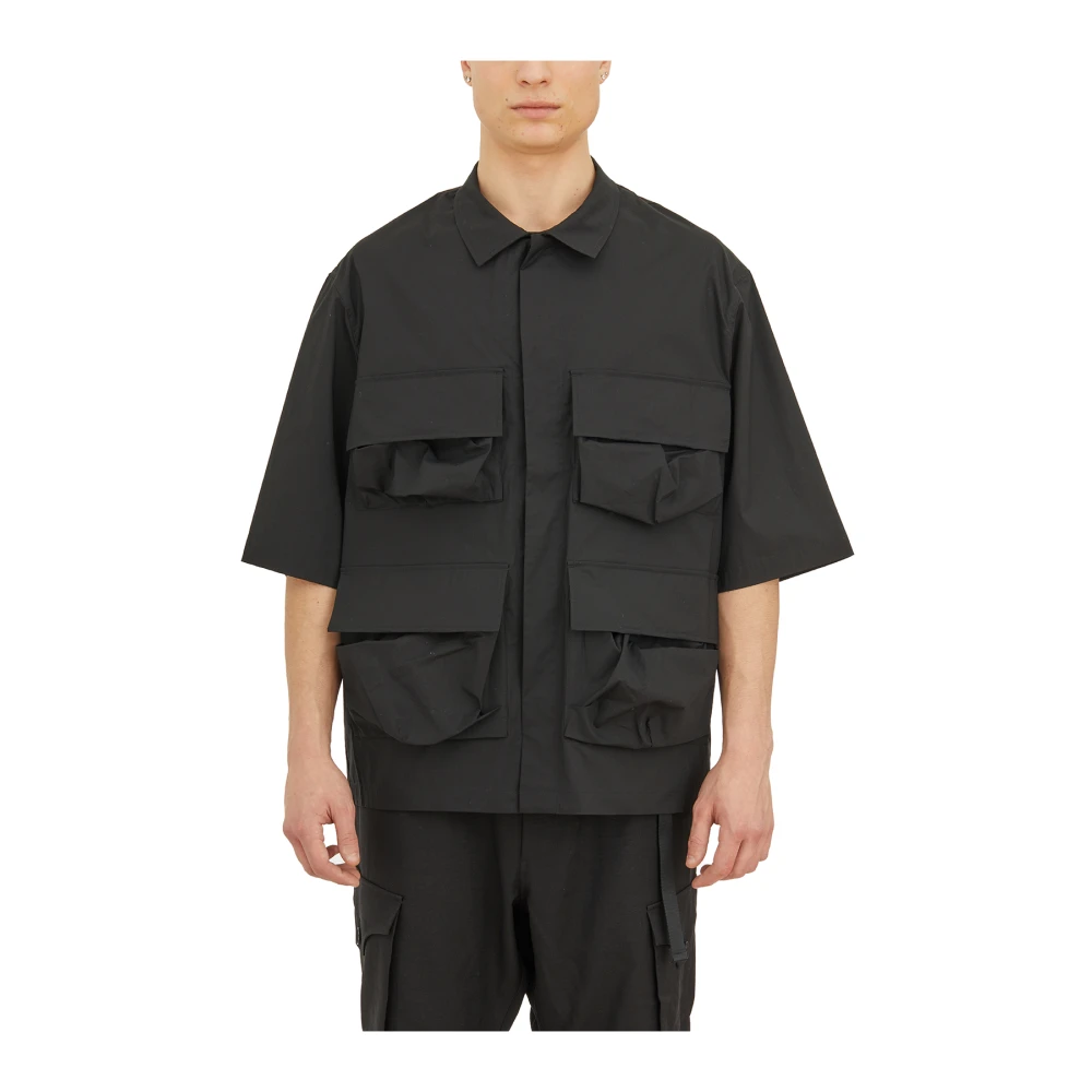 Y-3 Short Sleeve Shirts Black Heren