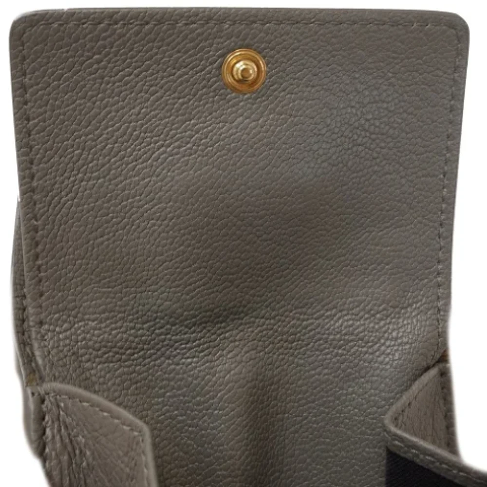 Balenciaga Vintage Pre-owned Leather wallets Gray Unisex