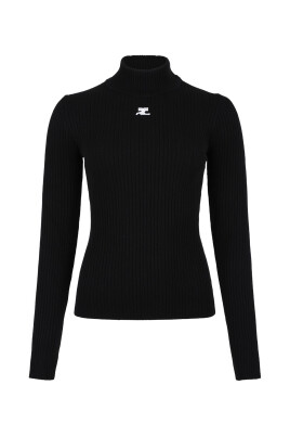 pull-noir-en-tricot-cotele-avec-logo-ac
