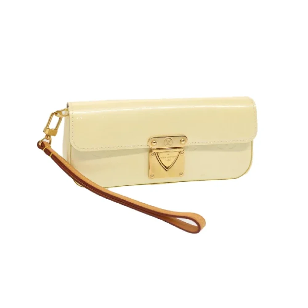 Louis Vuitton Vintage Pre-owned Leather clutches Yellow Dames