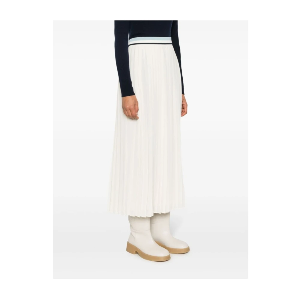 Moncler Midi Skirts White Dames