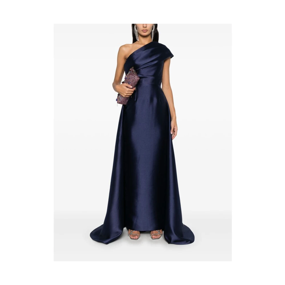 Solace London Alba One Shoulder Gown Blue Dames