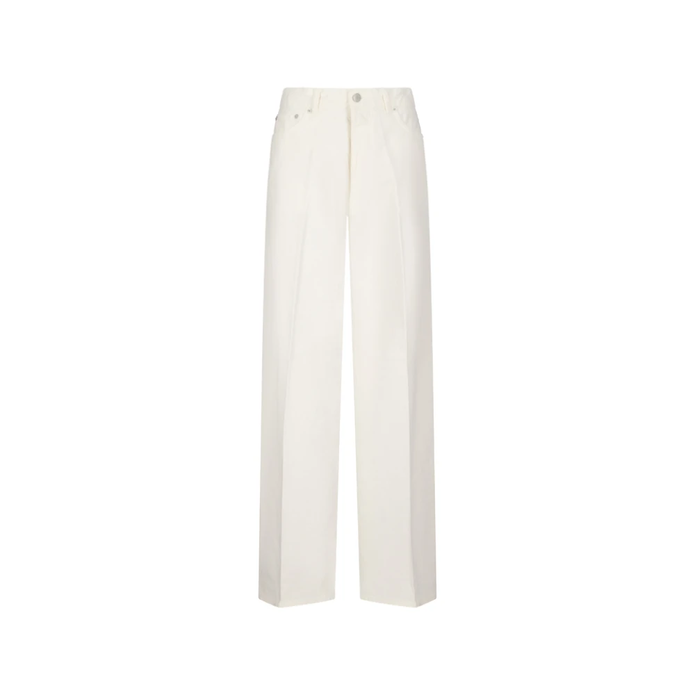 Haikure Donna Bianco Pantaloni Twill Da