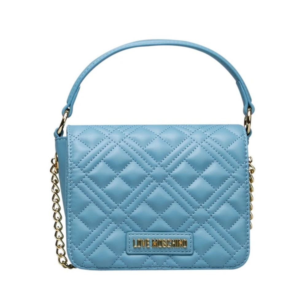 Love Moschino Handtas met handvat en schouderband Blue Dames