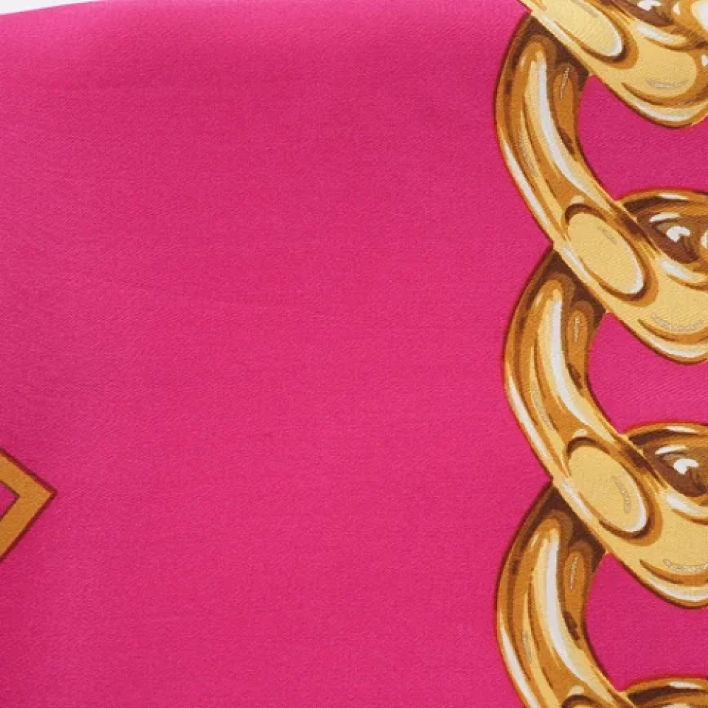 Chanel Vintage Pre-owned Silk scarves Pink Dames