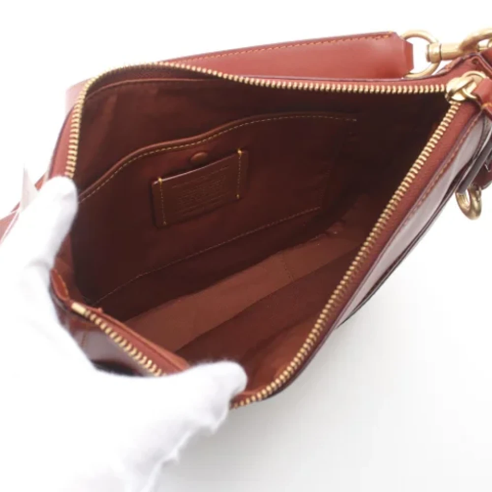 Coach Pre-owned Leather shoulder-bags Beige Dames