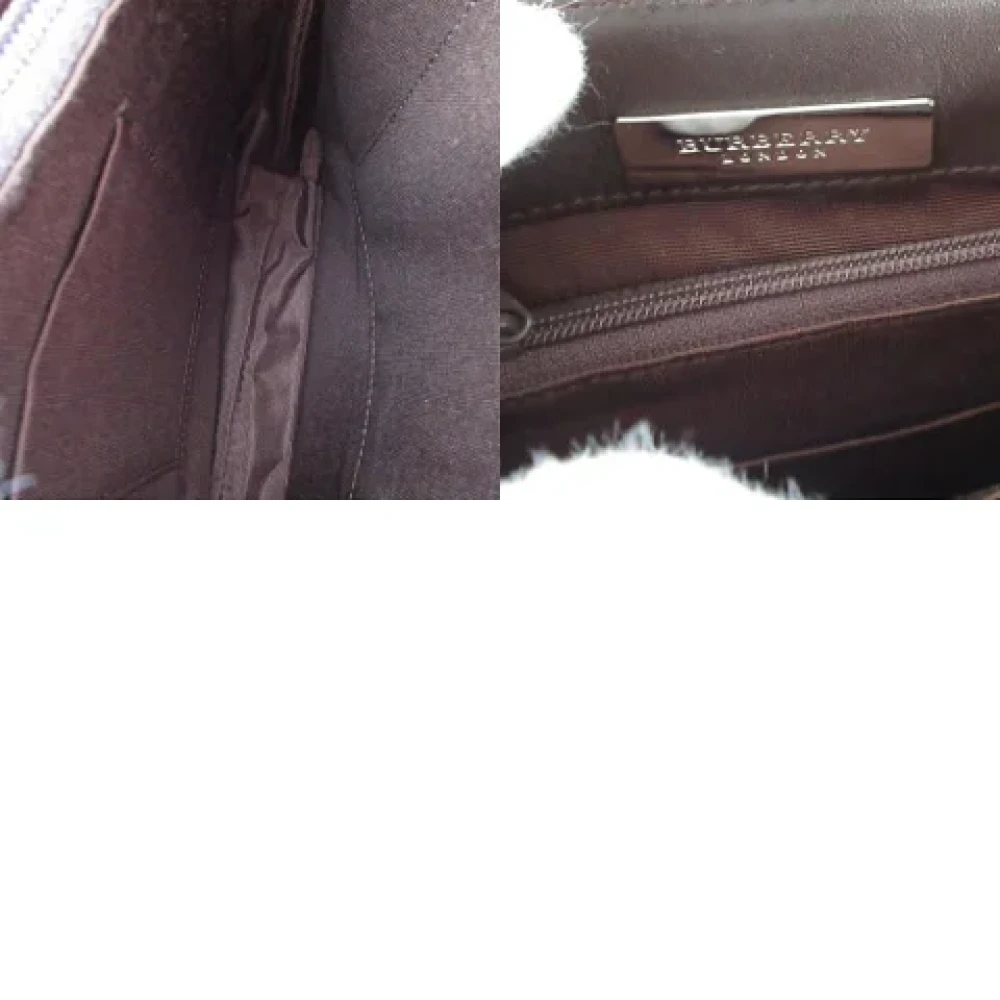 Burberry Vintage Pre-owned Leather shoulder-bags Brown Dames
