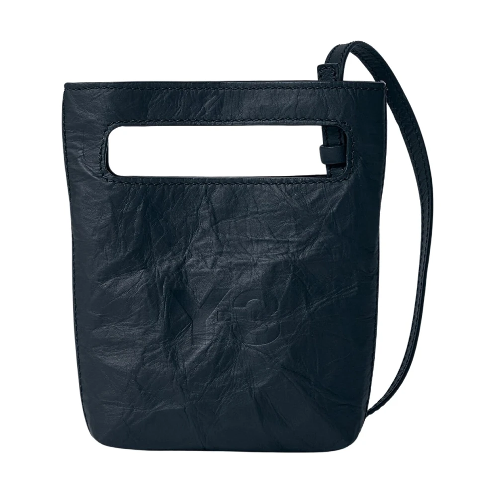 Y-3 Gekreukelde Finish Mini Tote Tas Black Heren