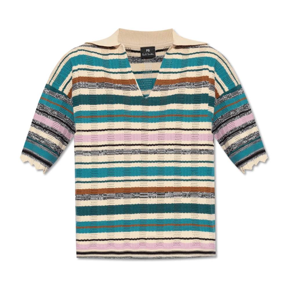 PS By Paul Smith Gestreept Patroon Polo Multicolor Dames