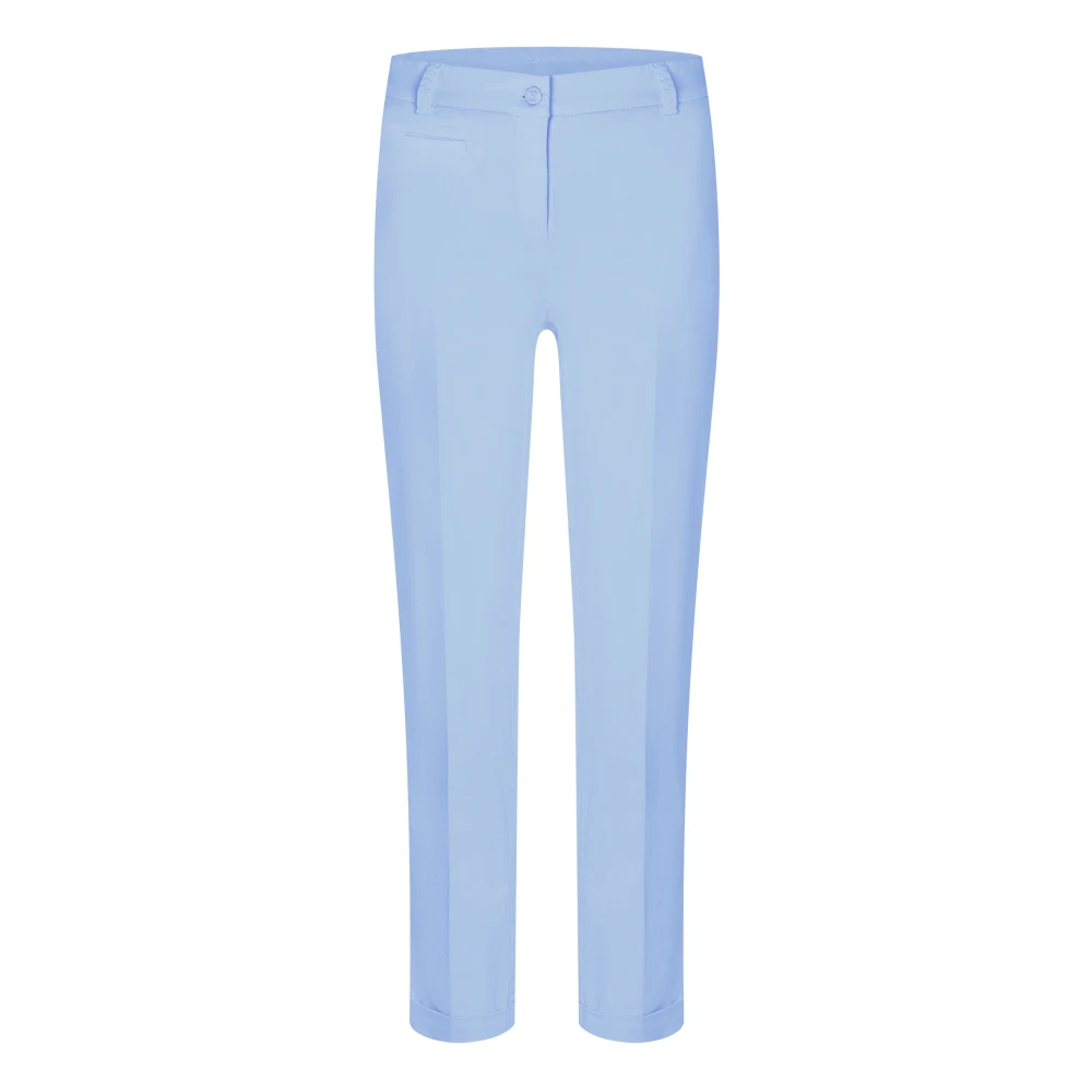 CAMBIO Stella High-Waisted Jeans Slim-fit Trousers Blue White Dames