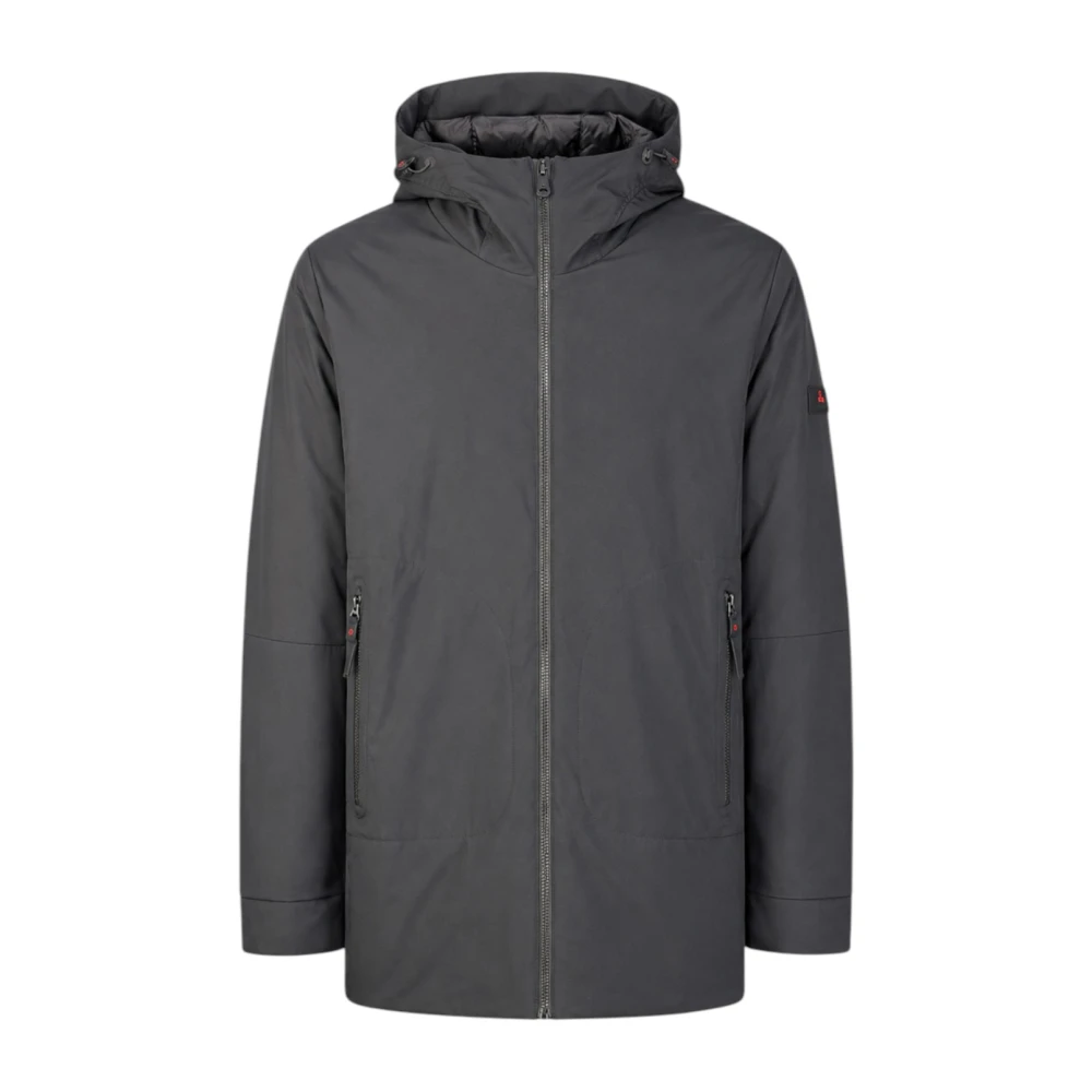 Peuterey , Parkas, Male, Black, L, Metide Srtr Drawstring Hooded Coat - Image 4
