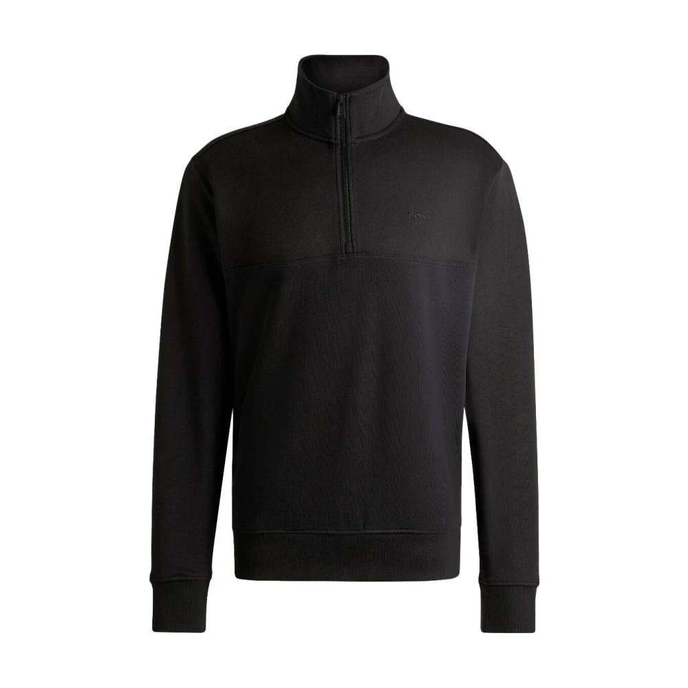 Boss Black Stijlvolle Sweatshirt Ze_Courduroy Black Heren