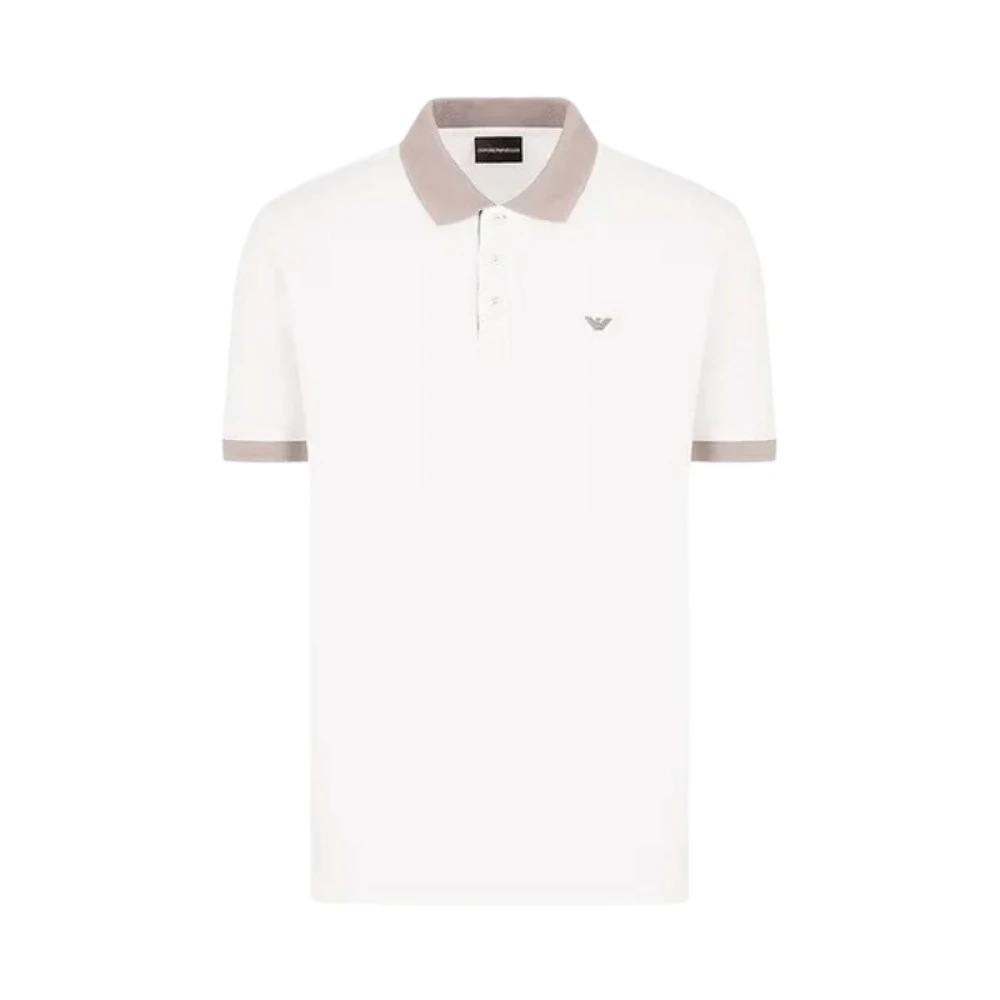 Emporio Armani Mannelijk Wit - Tops > Polo Shirts