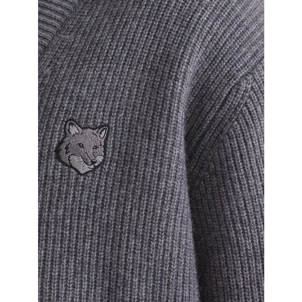 Maison Kitsuné Wol Vos Vest Gray Heren