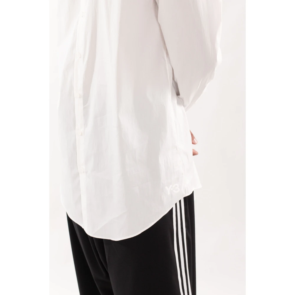 Y-3 Krijtwit Grafisch Relaxte Shirt White Heren