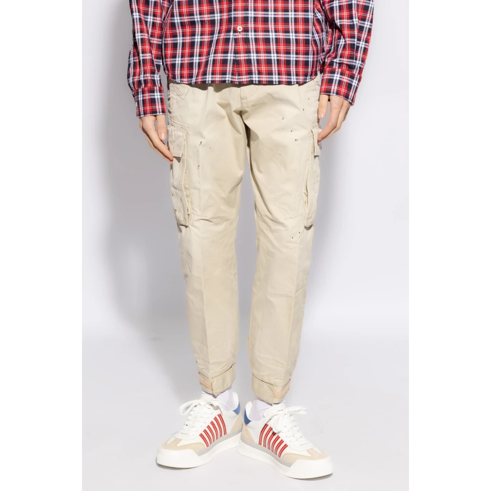 Dsquared2 Cyprus cargobroek Beige Heren
