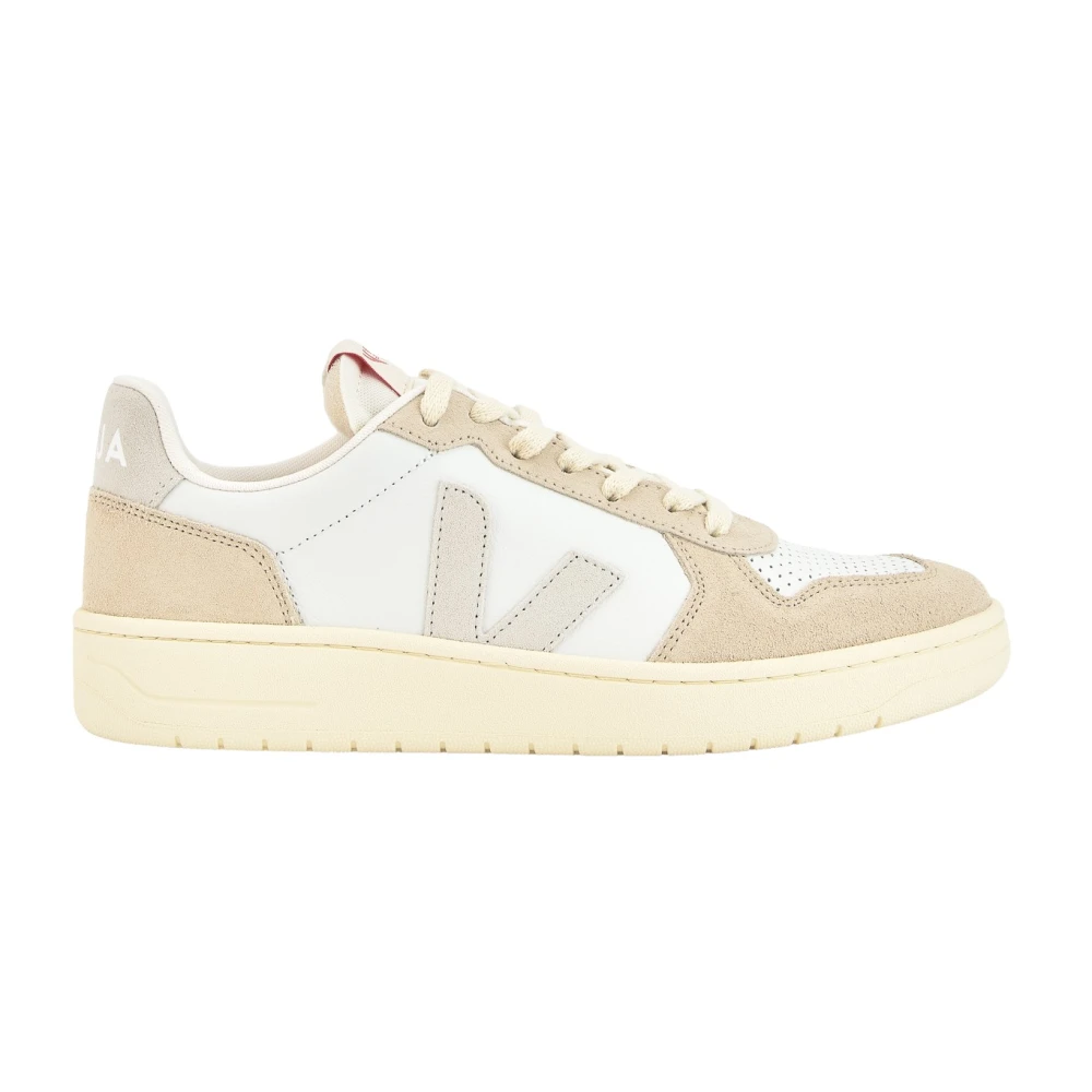 Veja Men's Beige Sneakers, 4 Uk, V-82 Trainers