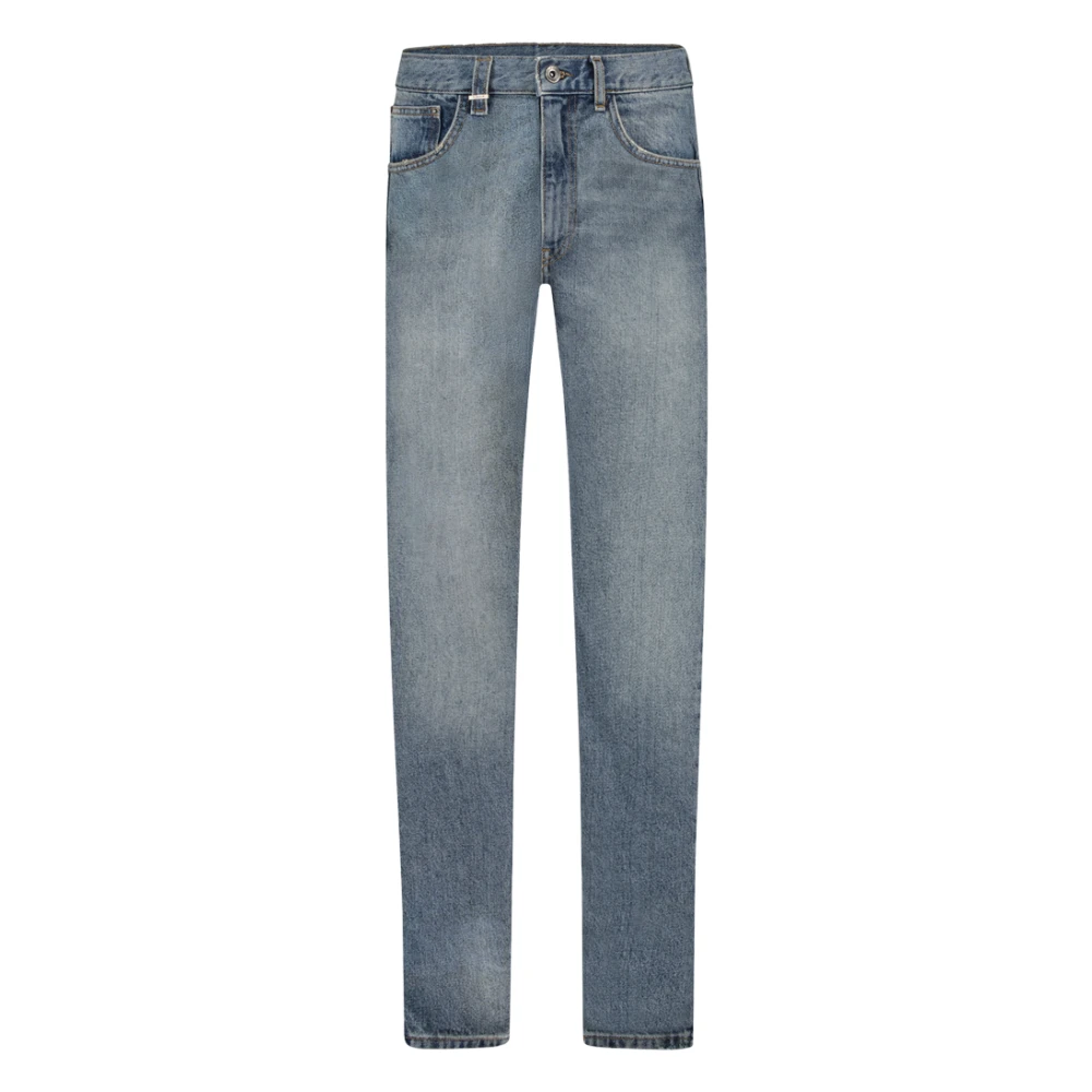 Flaneur Homme Heren Slim Jeans Vintage Blauw Blue Heren