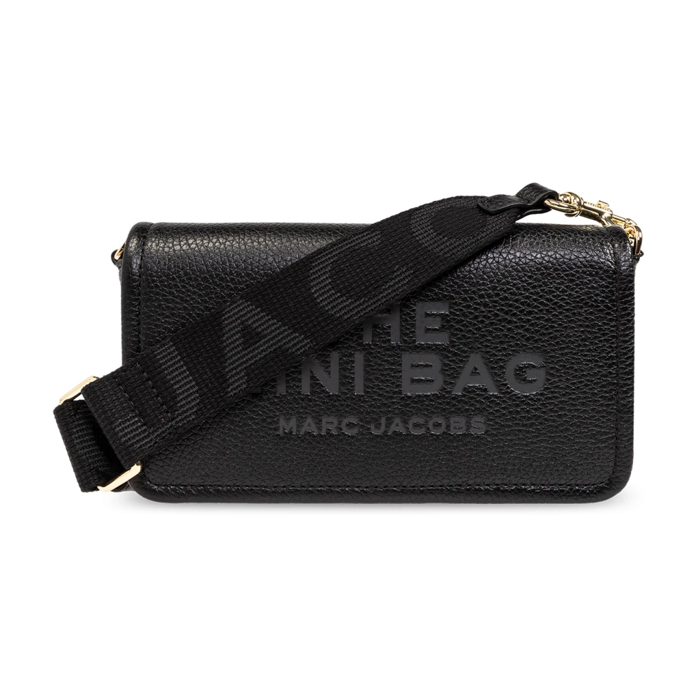 Marc Jacobs Zwarte Leren Mini Tas Portemonnees Black Dames
