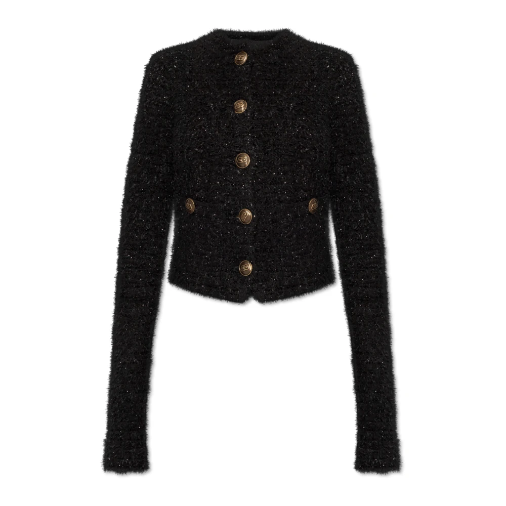 Balenciaga Tweed jas Black Dames