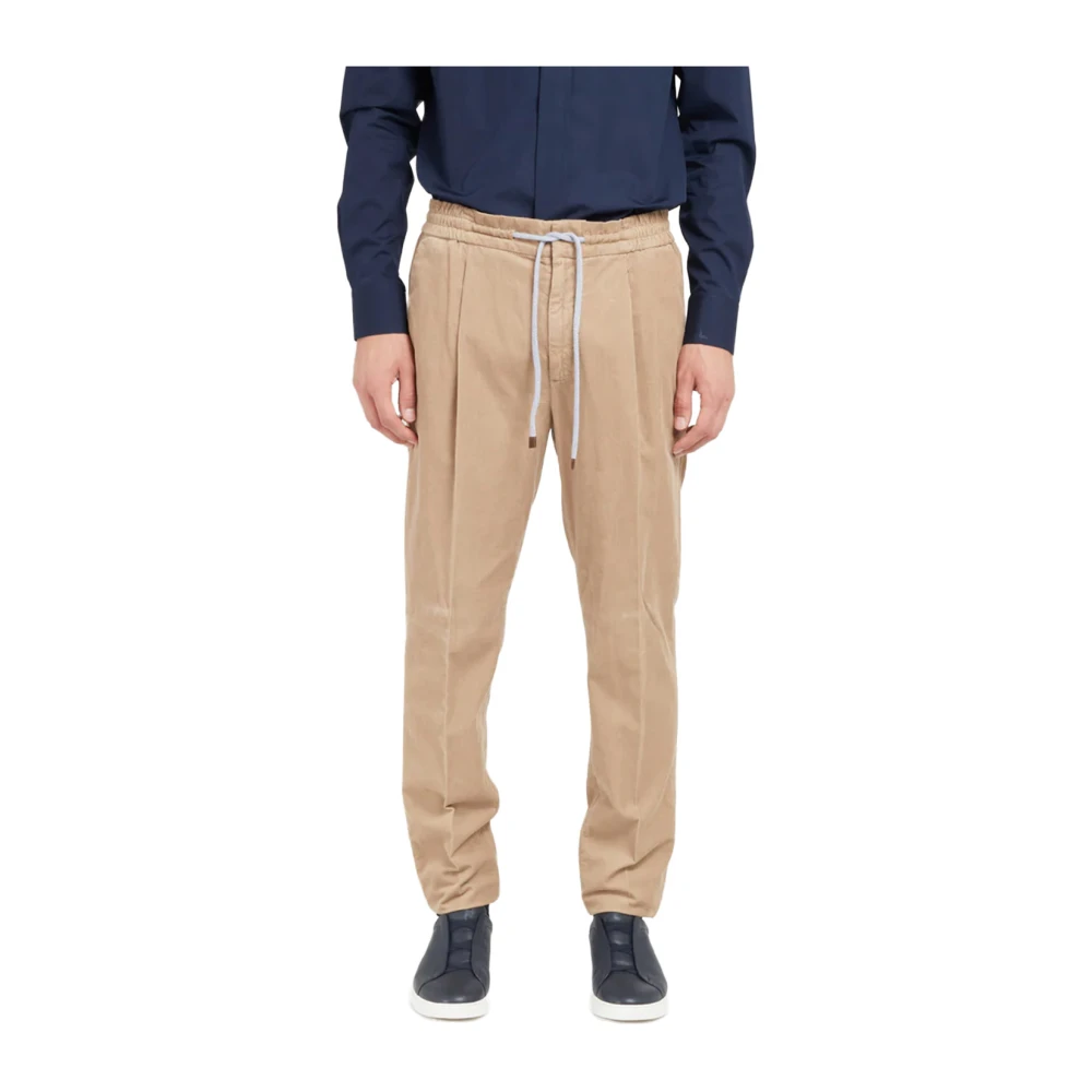 BRUNELLO CUCINELLI Broek met trekkoord Beige Heren
