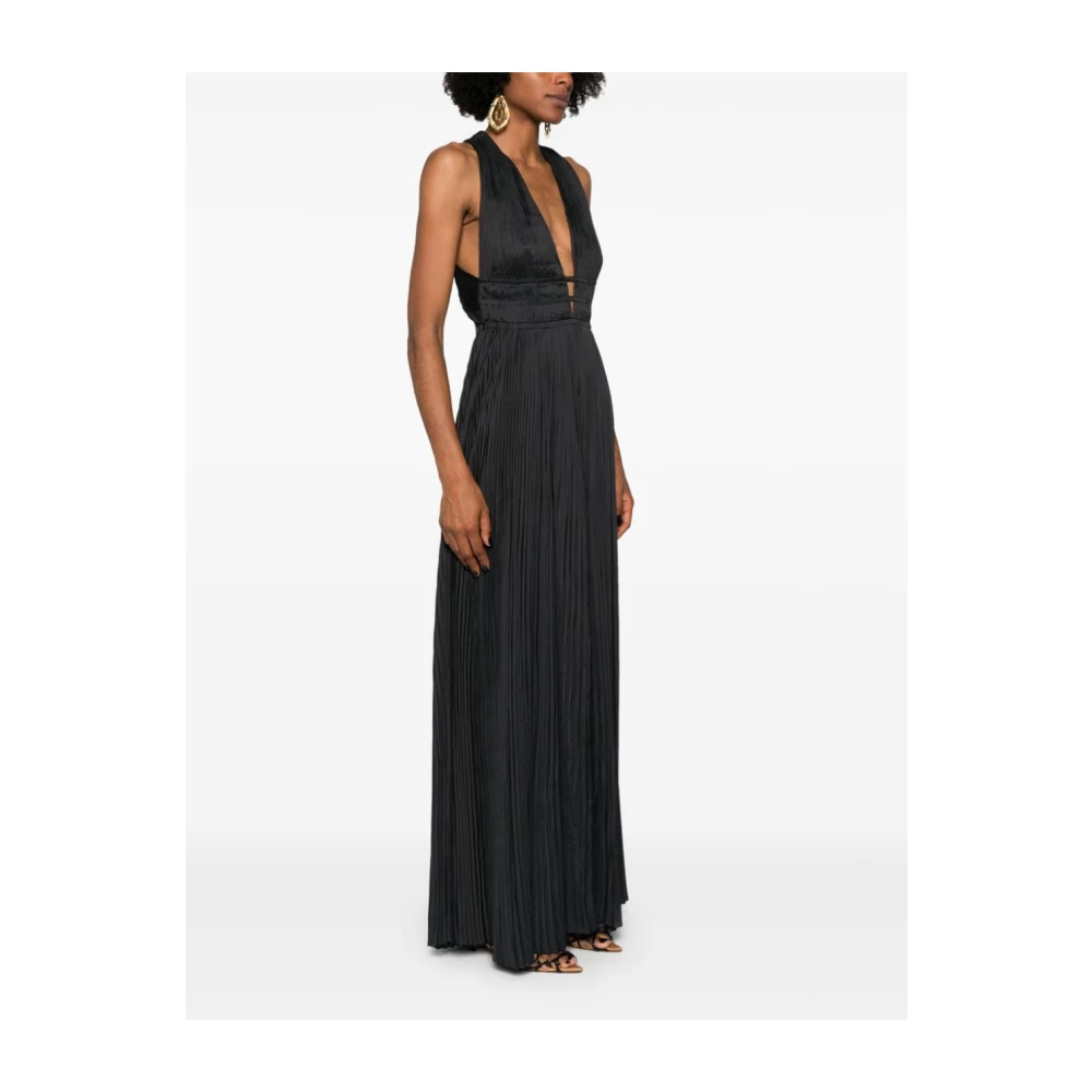 Ulla Johnson Zwarte Jurk Aw24 Black Dames
