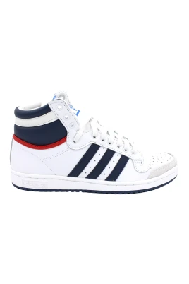 Hög Topp Läder Sneakers Gummisula