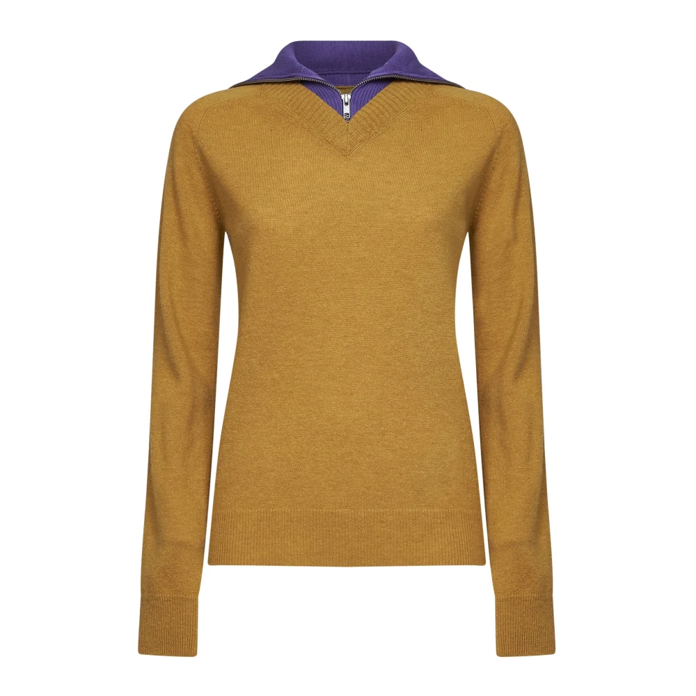 Mm6 Maison Margiela , V-Neck Knitwear, Female, Multicolor, Xs, Jumpers