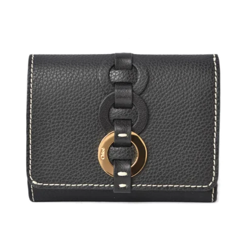 Chloé Pre-owned Leather wallets Black Dames