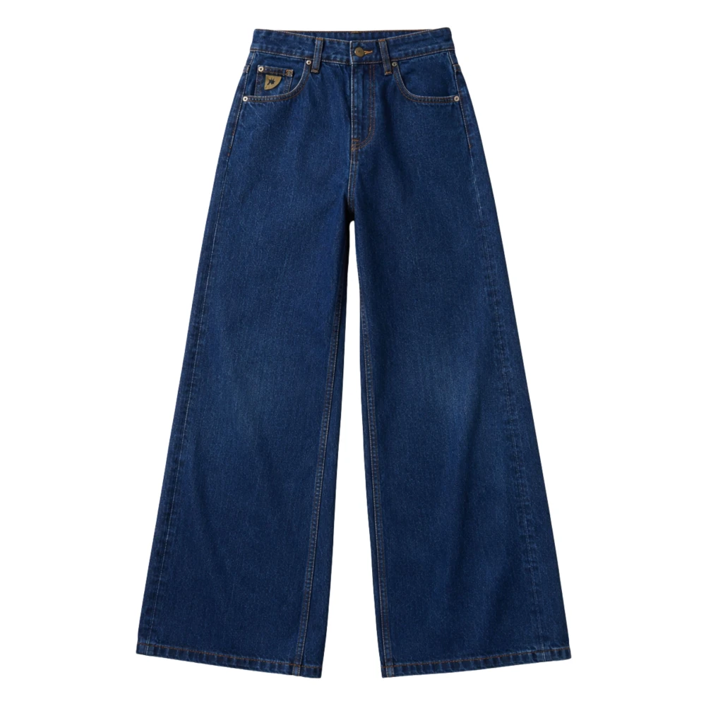 Lois Skater Flare Jeans - Female - Wide Jeans - Blue - W28 - Jeans