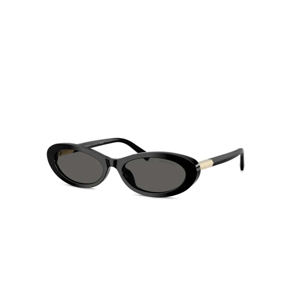 Tiffany Women's Black Sunglasses, 56 Mm, Acetate Oval Sunglasses