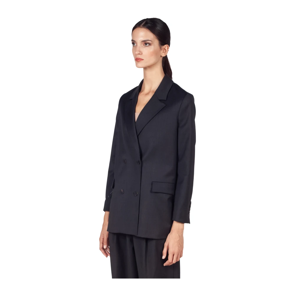 RRD Double-Breasted Blazer met SURFLEX-stof Black Dames