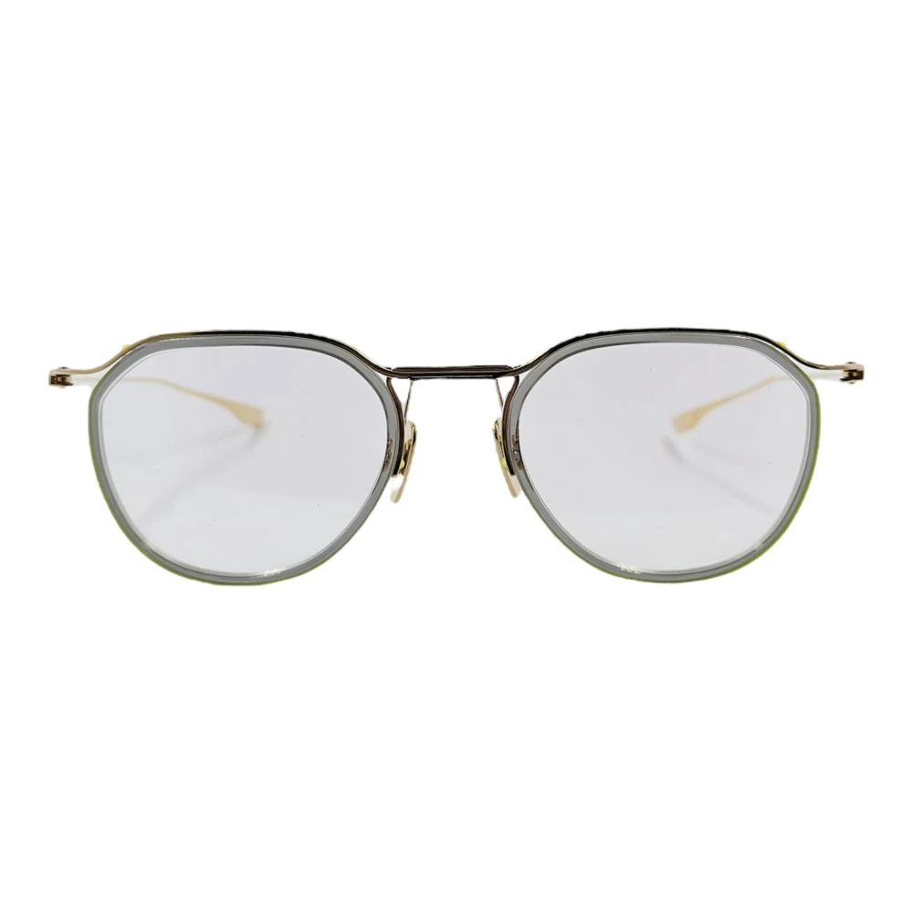 Dita Minimalistische Ronde Lens Optisch Frame Yellow Unisex