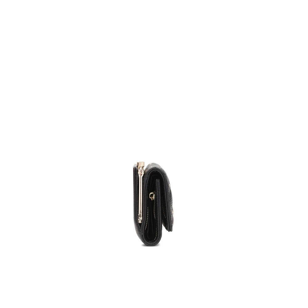 Kazar Gewatteerde kleine portemonnee met strass Black Dames