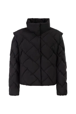 Convertible Quilted Down Jacket