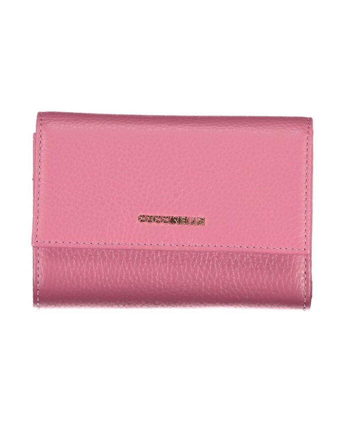 portefeuille-en-cuir-rose-avec-plusieurs-compartiments