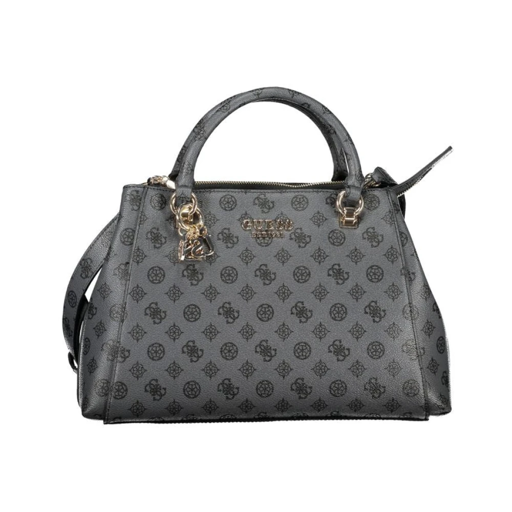 Guess Grijze Polyethyleen Handtas met Verstelbare Schouderband Gray Dames