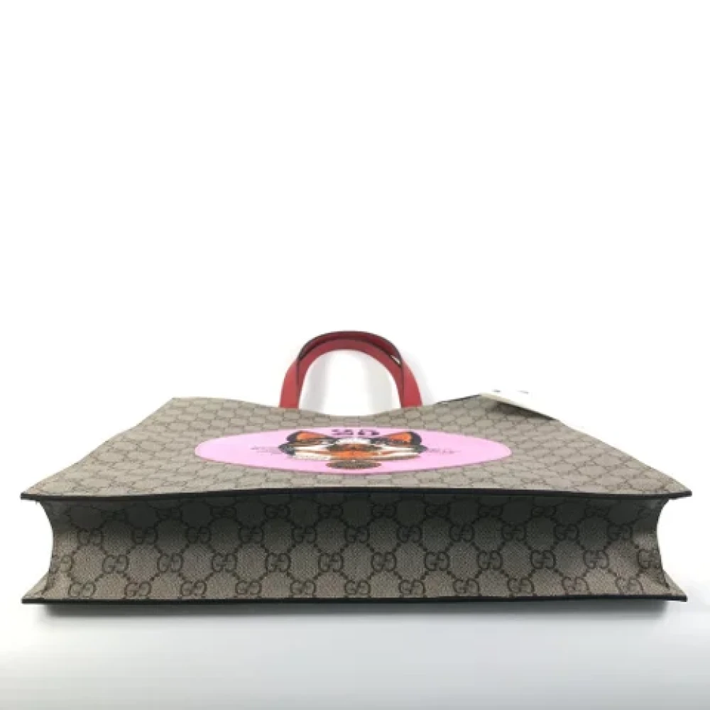 Gucci Vintage Pre-owned Canvas gucci-bags Beige Dames