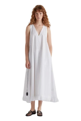 Long Poplin Dress m6ea59