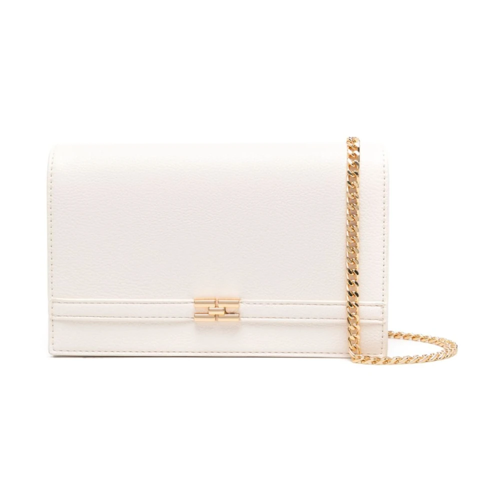 Elisabetta Franchi Crème Schoudertas Damesmode Beige Dames