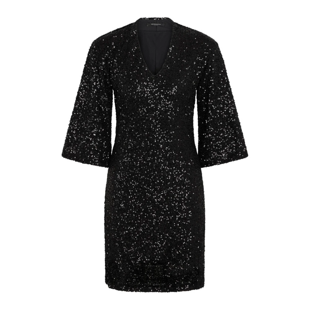 Bruuns Bazaar Zwarte Paillettenjurk Black Dames