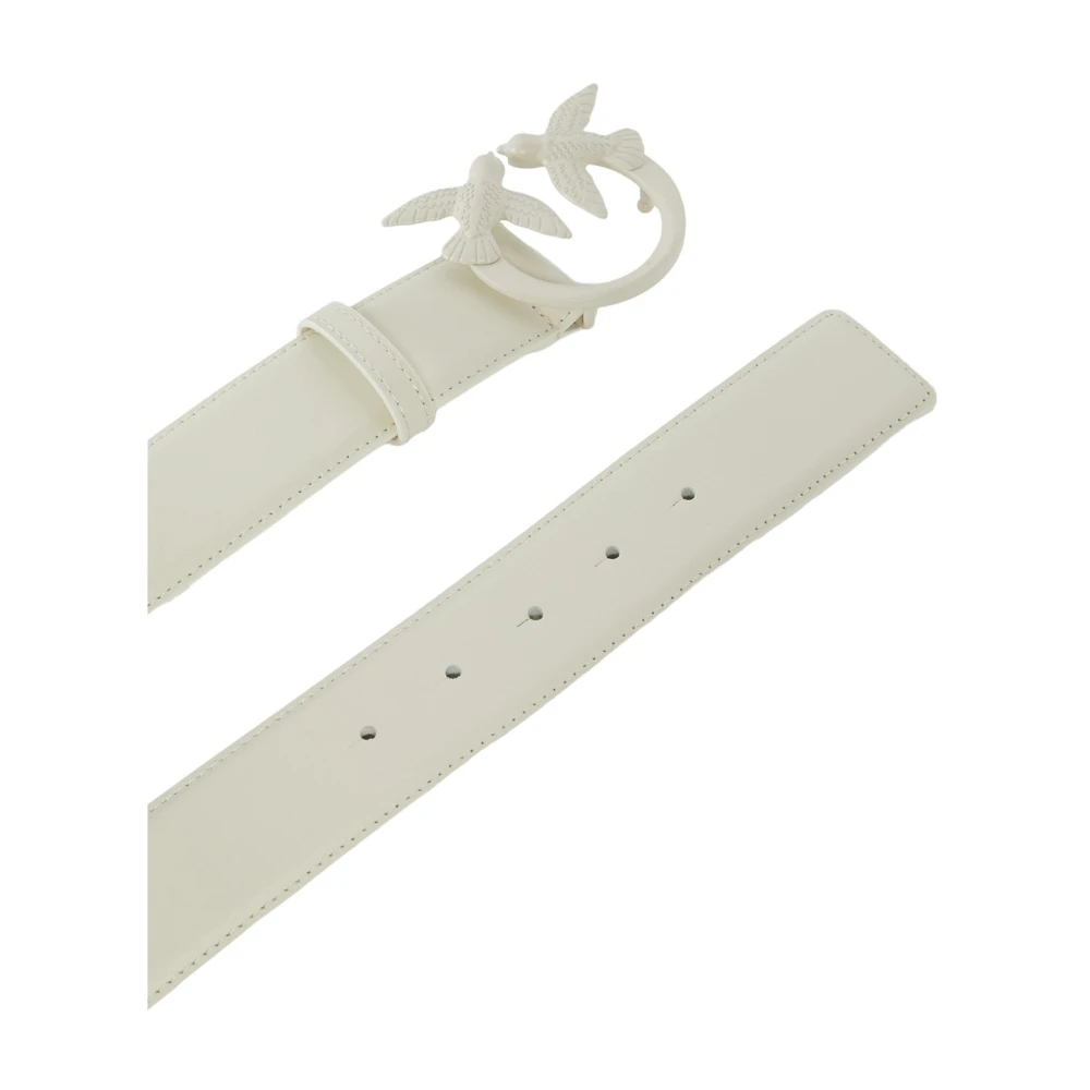 pinko Love Berry Riem in Witte Zijde White Dames