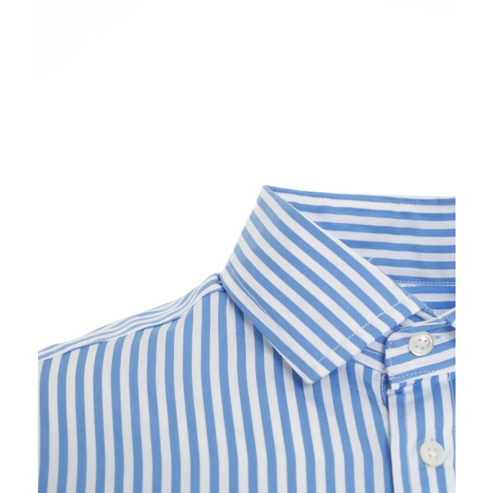 Polo Ralph Lauren Blauw Gestreept Elegant Overhemd Blue Dames