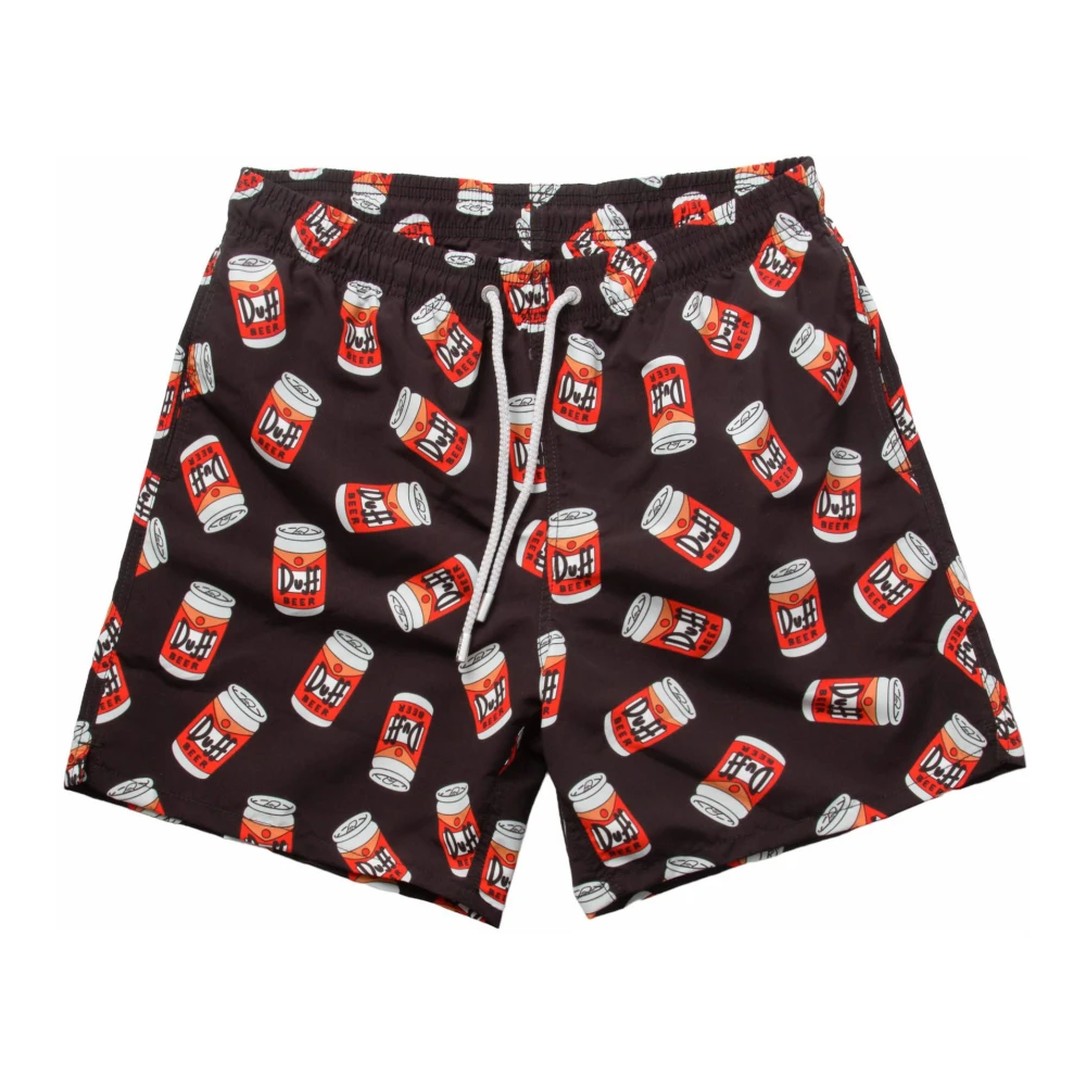 MC2 Saint Barth Bier Zwemshorts met Duff Print Multicolor Heren