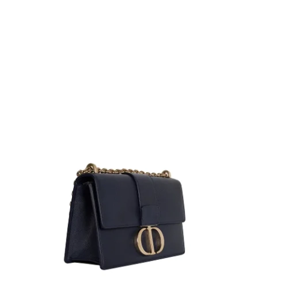 Dior Vintage Pre-owned Leather dior-bags Blue Dames