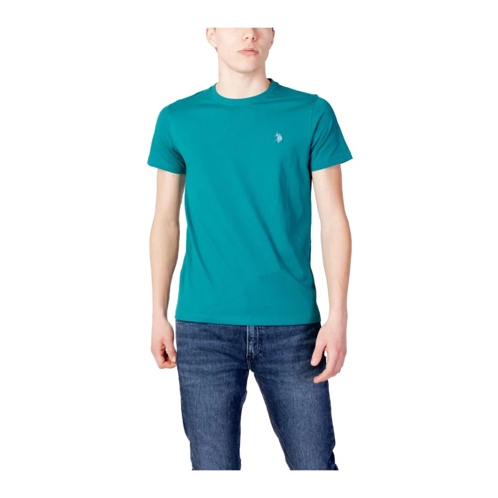 U.s. Polo Assn. Hombre Verde Camisetas, Talla: S