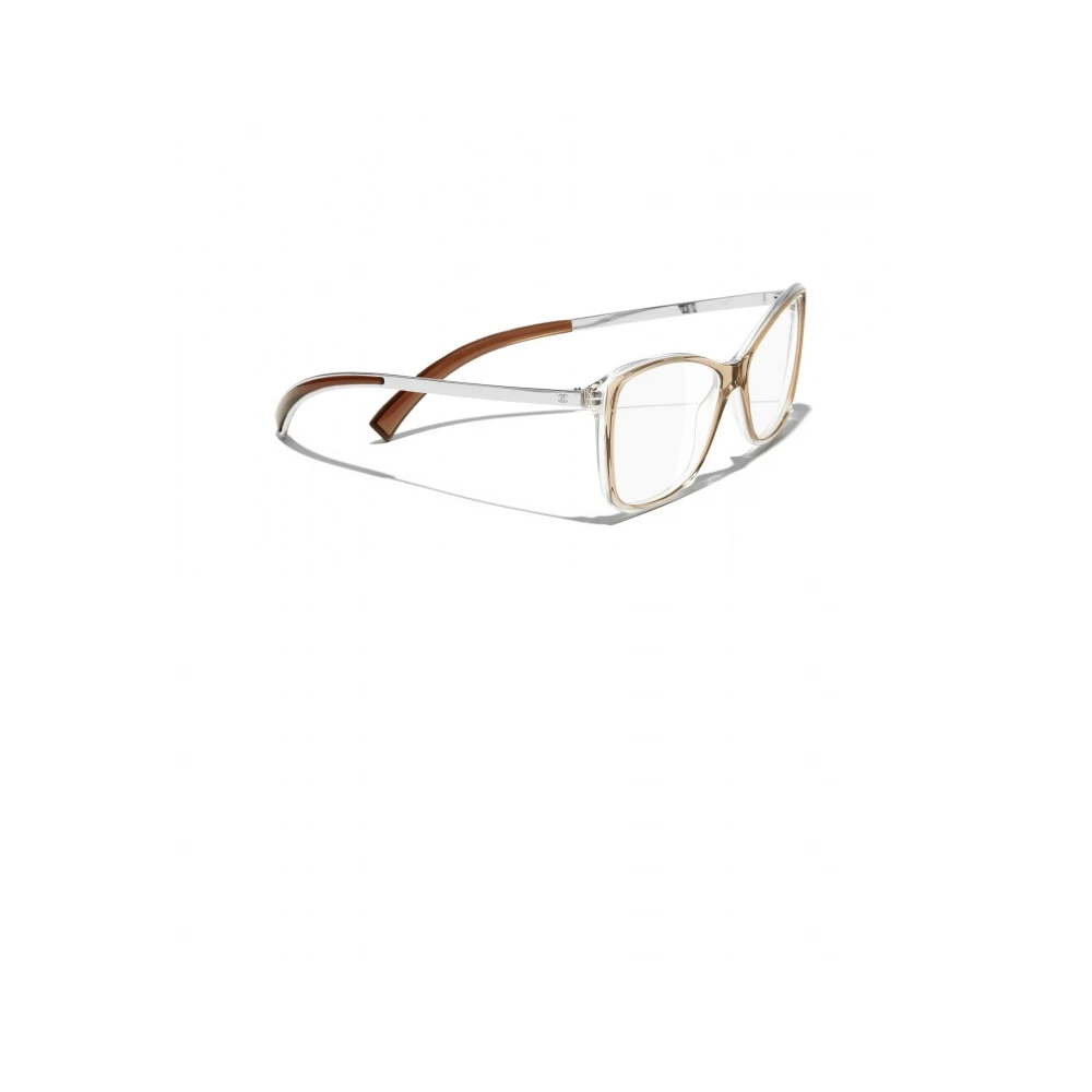 Chanel Stijlvolle Bril in Beige Acetaat & Metaal Beige Dames