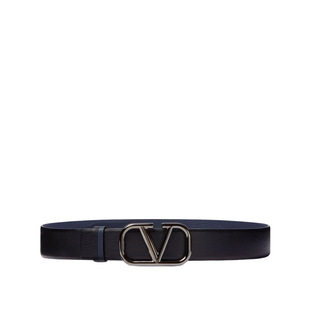 Valentino Garavani Stijlvolle leren riem met uniek ontwerp Black