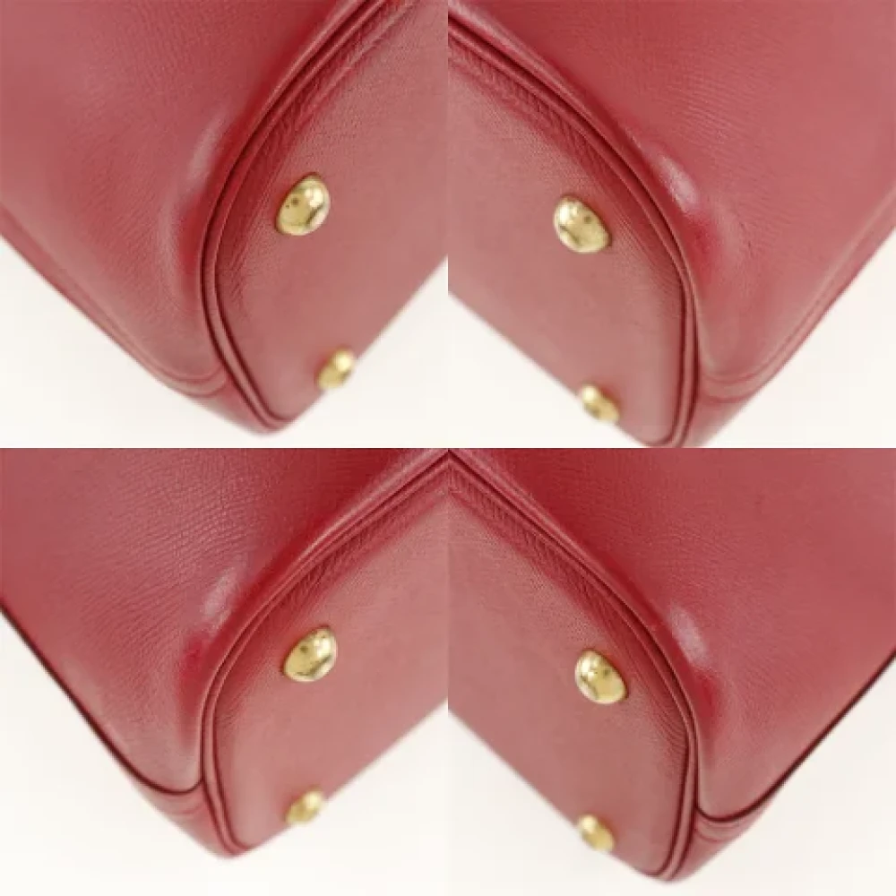 Hermès Vintage Pre-owned Leather handbags Red Dames